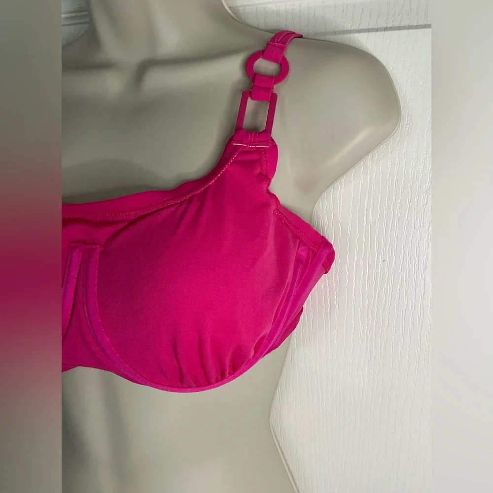 🩷 NWT💕Women's Ring Detail Hidden Underwire Bikini Top - Shade & Shore - Picture 7 of 16